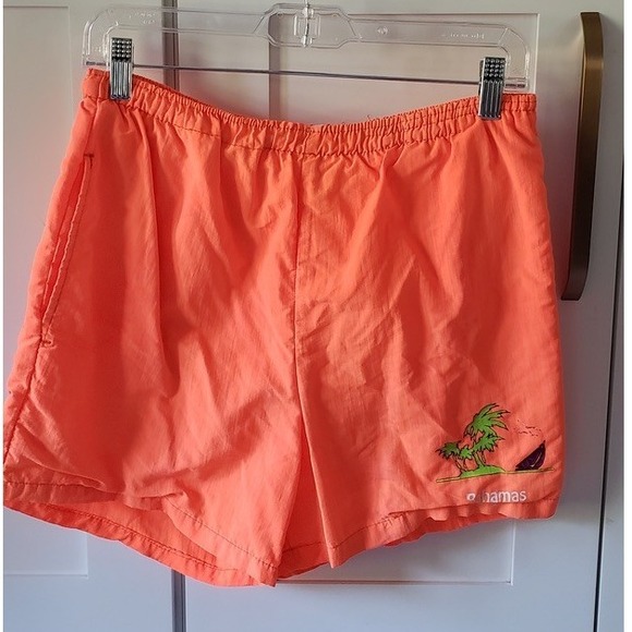 OP Swim Trunks Mens M Neon Orange Vtg Board Shorts Y2K Surf Skater Made in USA - Picture 1 of 8
